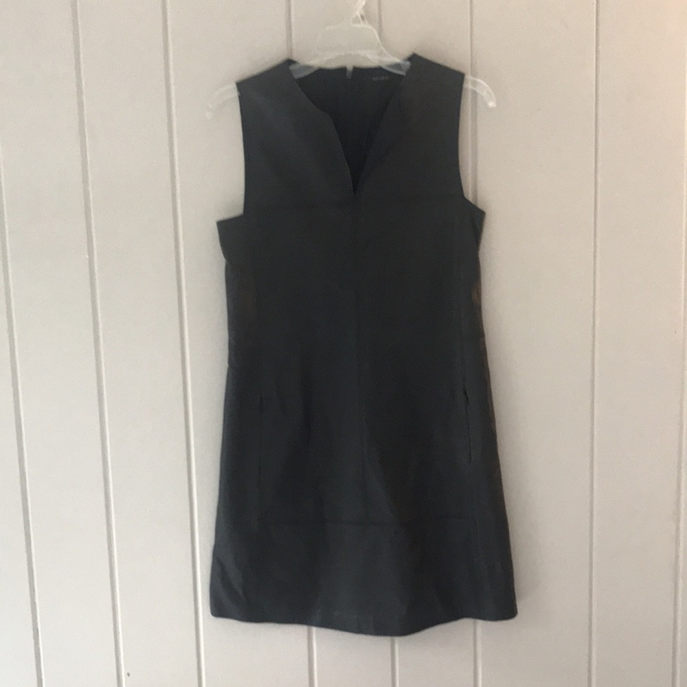 Elie Tahari Faux Leather Shift Dress